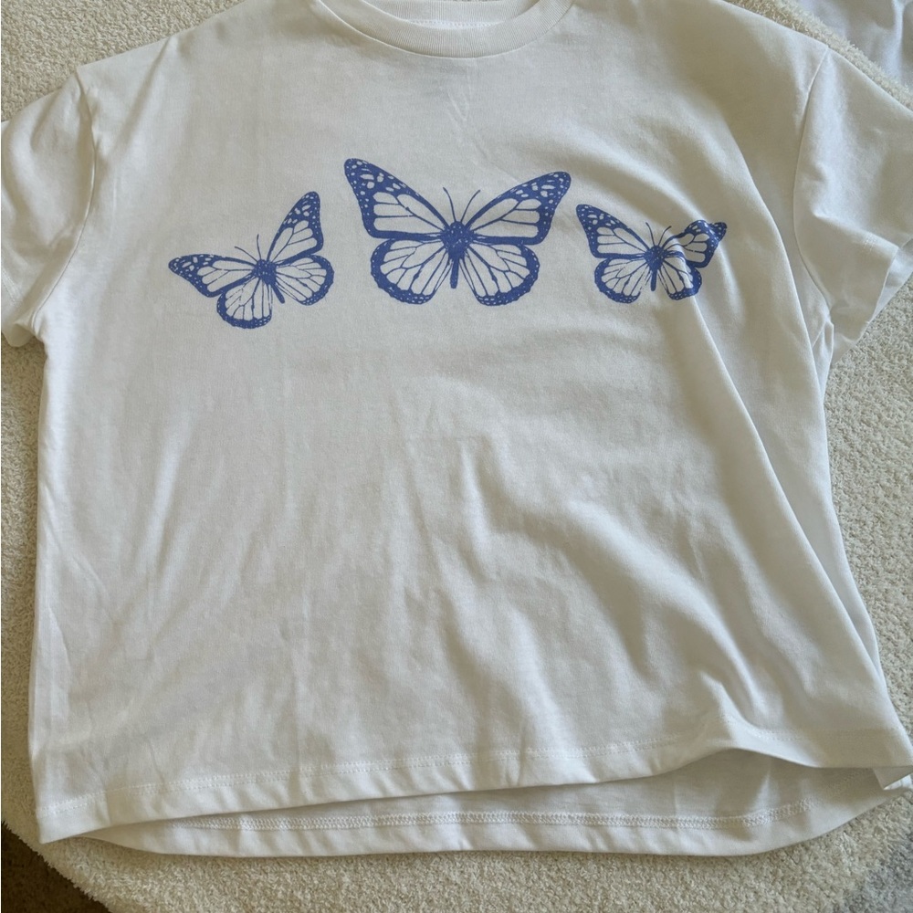 Cute Butterfly crop top